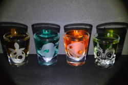 retrogamingblog:  Majora’s Mask Shot Glasses 