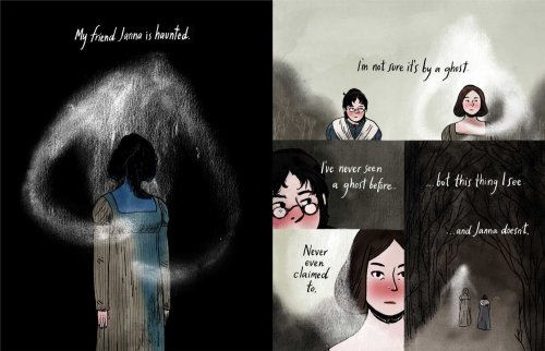 umber-penumbra:  unatheblade:  wellnotwisely:  Through the Woods by Emily Carroll, preview at Comics&Cola.  Must. Reblog.   The illustration of the wolf terrifies me.  ….I kinda really want that last panel tattooed on me.. …Like -really-