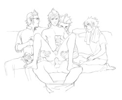 kacir18:  Day 6 @ffxv-kink-week   one of the bros is the other