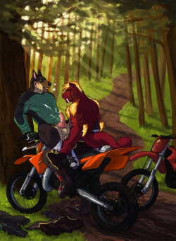 9kitsune:    Comm: dobieshep &amp; gilianÂ  Artist:Â cbh   