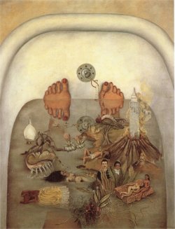 artist-frida:  What the Water Gave Me, Frida KahloMedium: oil,canvashttps://www.wikiart.org/en/frida-kahlo/what-the-water-gave-me-1938