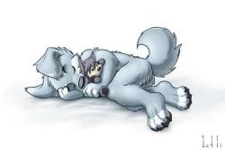 furryartwork: Sleep tight~ Source: http://ift.tt/2qBKXPM D’aww~