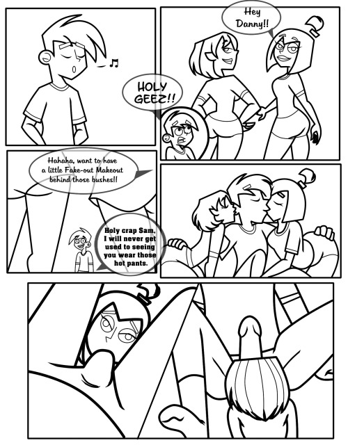 Camp W.O.O.D.Y. Camp Chaos pg.5 and 6 (W.I.P) Inks COMMISSIONED ARTWORK done by: Twisted-Persona: Concept and idea: me ______________________ Danny’s little behind the bushes quickie with Gwen and Sam. Page 5 with added dialog…and Page 6