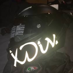 Reflective @agvhelmets x XDiv. #agv #agvhelmets #agvrider #allblack