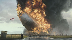 humanoidhistory:  A colorized view of the Hindenburg disaster