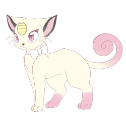 Decided that my pokesona would be a shiny meowth :3