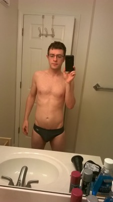 bikinithonglover:  First request: Some shots of me in a speedo.