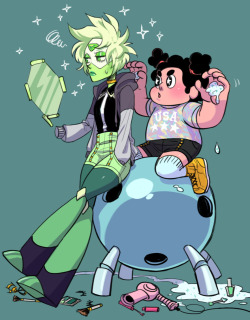 c2ndy2c1d:  Peridot loves makeovers as you can tell~Jasper’s