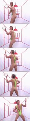 bbmennudeenjoy:Ash in a mankini  