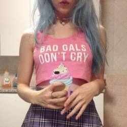 angelbabe2001:  BAD GALS DON’t CRY @mingalondon 💞🍼💜