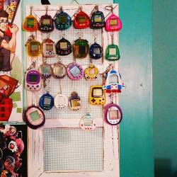 Started hanging up the collection! There’s more, I just gotta…go digging XD