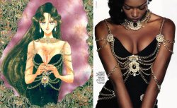 sailorv:    biggayron:  Naoko Takeuchi is an avid fan of fashion,