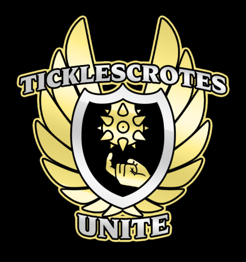 geeksomniac:  If you don’t get it, watch Markipliers video of SPORE  If you do get it, then TICKLESCROTES UNITE!!!! XD :P I couldn’t resist making this quick terrible logo lol sporting those super spikey balls they used! lmao