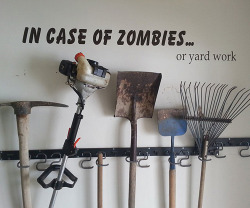 yup-that-exists:  In Case Of Zombies Wall DecalEvery home has