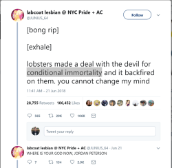 the-punning-ubus: catchymemes:  Conditional Immortality of Lobsters