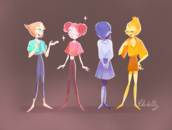 cuteskitty:  I drew some Pearls! Find me in twitter and Instagram