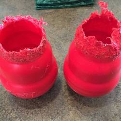 Just a week after buying these Kong toys.. They have been destroyed