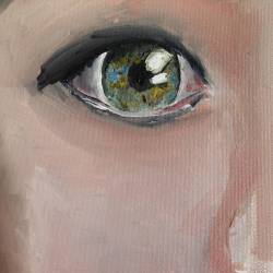 lacrimonalisa:  #artwork #oilpainting #oilcolor #art #eye #green