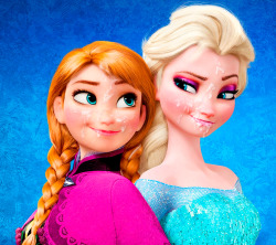 ardham-edits:  Anna and Elsa shared a beautiful sisterly moment