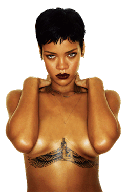 avi0o0olaa:  Rihanna is naked and Transparent. Yum. 