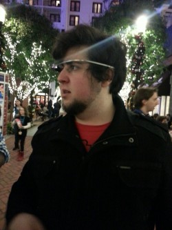 mikebinary:  JONTRON TRIED ON MY GOOGLE GLASS! And I got to chat