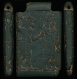 massarrah:  Neo-Babylonian Protective Amulet The obverse of this