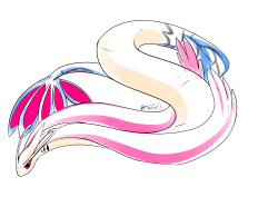 varanus-homuhomu:  Day 9: Milotic A pastel eel for all ur pastel