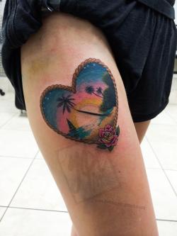 fuckyeahtattoos:  Life’s a beach and then you die. Tattooed