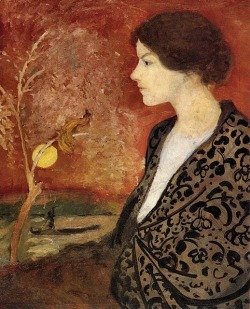 fleurdulys:  Portrait of Elisabeth Gerhardt - August Macke 