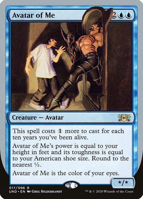 homosectionals:capacity:mtg-cards-hourly:  Avatar of MeArtist: