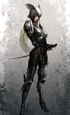 sekigan:  Female wing knight | RPG Character Inspirations | Pinterest