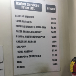 Barber school price list #theyrelearning (at American Barber