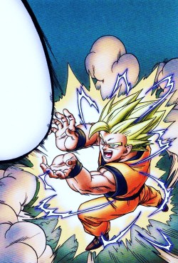 jinzuhikari:  Son Goku from Chogashu artbook artwork by Akira