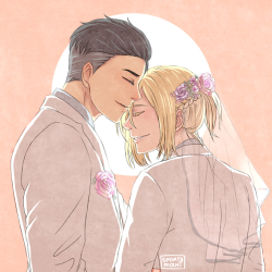 sportymochi:  Future AU: Wedding Day. — been a while since