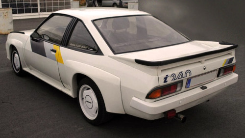 carsthatnevermadeit:  Irmscher Opel Manta, 1985. A tuning form who specialised in high-performance versions of Opels, the Irmscher Mantaâ€™s were sold in various states of tune including a 6-cylinder versionÂ 