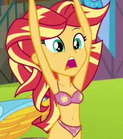 humanized-mane-six:  Sunset Shimmer (Friendship Games Edited