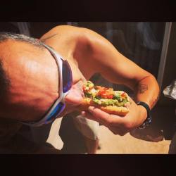 Hot dog throw down. #mexicandog #itis! #bbq #perezsavagery #pooltime