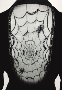 vintagegal: Jean Varon “Cobweb” Dress Fall/Winter 1973 