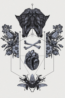 lostsoulsandhungryghosts:  geometrical tattoo flashes.created