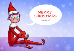 MERRY CHRISTMAS, EVERYONE!Delidah is the elf on your shelf, watching…Watching…Ever…