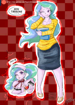 zapotecdarkstar: Celestia as Kawakami , or as i called it Kawalestia,