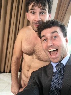 babypandadeen:  here is a tiny jew and a large french man  @Jamesdeen