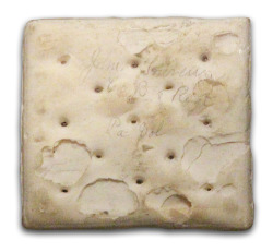atlantahistorycenter:  Civil War Hardtack This cracker was a