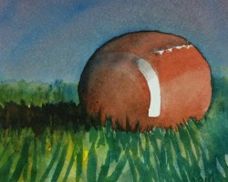 thedavidwinters:  Football in watercolor 