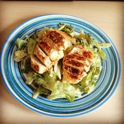 weirj89:  #applewood #chicken #caesar #salad #food #foodporn