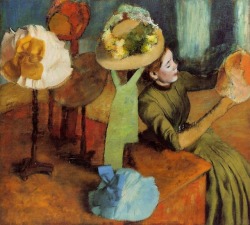 Edgar Degas (French, 1834-1917), The Millinery Shop, about 1879-1886;