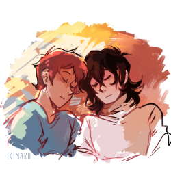 ikimaru:takes a break from drawing klance to draw more klance
