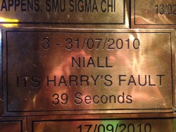 goaway1d:  This was on a wall of fame for drinking 15 shots in