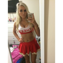 blondebbcslut:  All bimbo teen sluts should be cheerleaders,