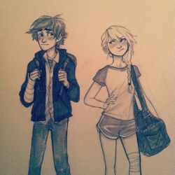 inhejghafa:  Hiccup and Astrid (from Chasing Thunderstorms by tysonrunningfox)